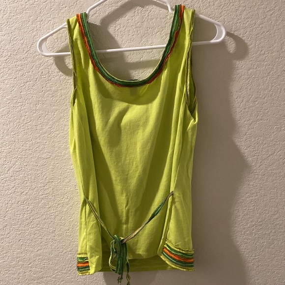 Javier simorra original tank top tie back green - Picture 7 of 7